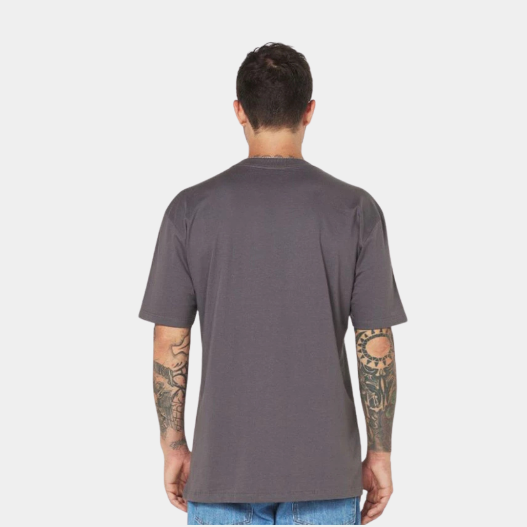 Camisa Básica Oversized Streetwear Masculina Cinza 