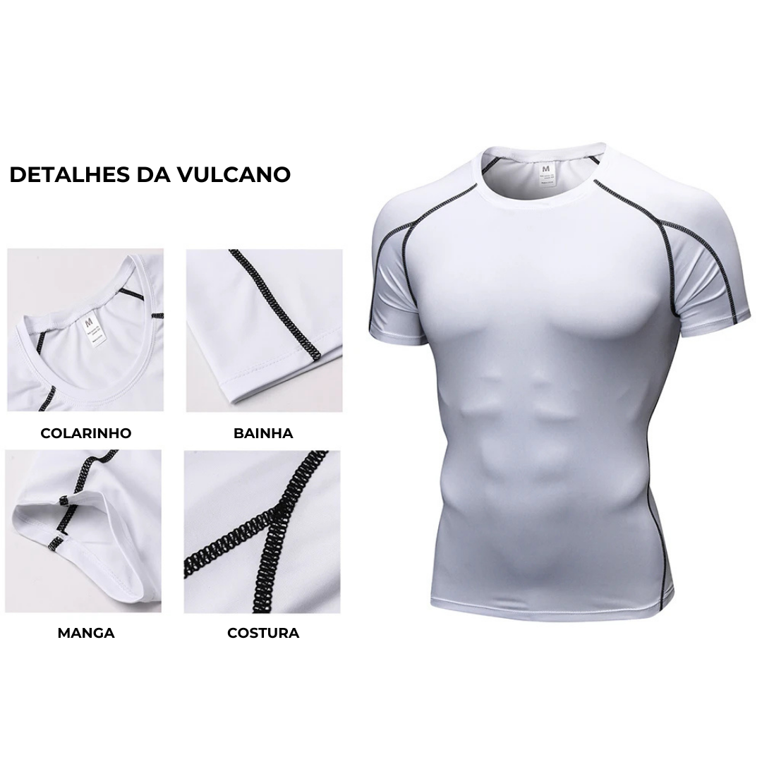 Camisa de Compressão Secagem Rápida - Vulcano Pro 